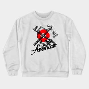 Native American / Tomahawk and pipe Crewneck Sweatshirt